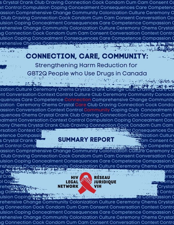 Connection, care, community: Strengthening harm reduction for GBT2Q people who use drugs in Canada