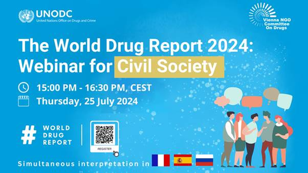 Informe Mundial sobre las Drogas 2024: Seminario web para la sociedad civil