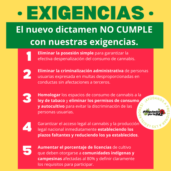 El nuevo dictamen de cannabis en México NO cumple con nuestras exigencias