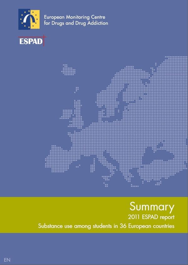 2011 European school survey project on alcohol and other drugs (ESPAD)