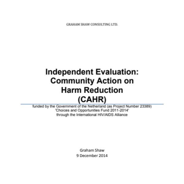 Independent evaluation: Community Action on Harm Reduction