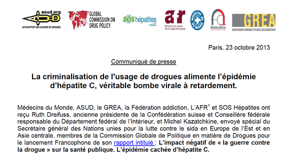 La criminalisation de l’usage de drogues alimente l’épidémie d’hépatite C 