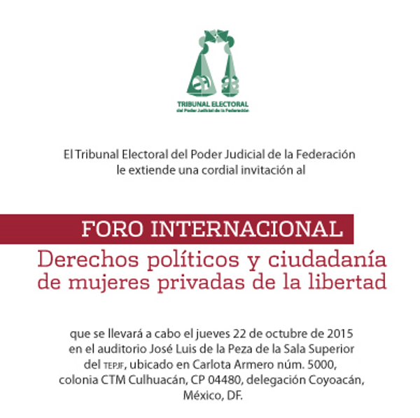 Derechos políticos y ciudadanía de mujeres privadas de libertad 