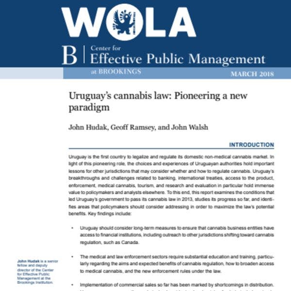 La ley sobre el cannabis en Uruguay: un paradigma pionero