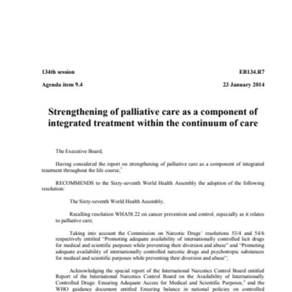 UNGASS 2016: mobilisation for the development of an action plan on controlled medicines