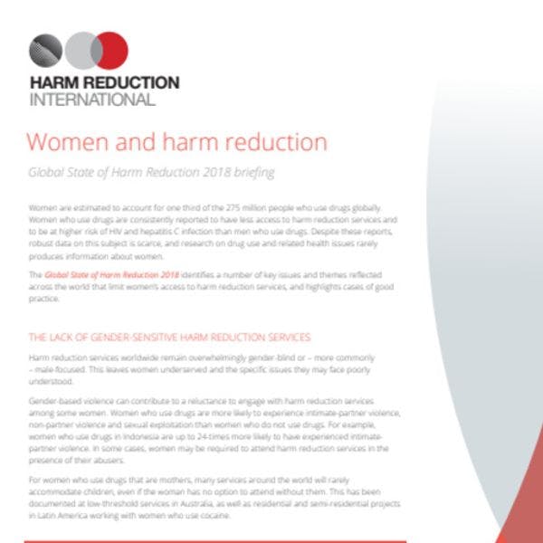 Women and harm reduction