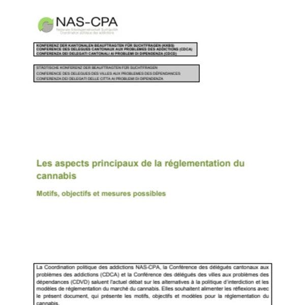 La réglementation du cannabis argumentée