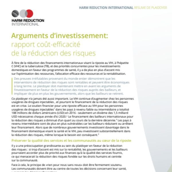 Démontrer l’efficacité des investissements : preuves du bon rapport coût-efficacité de la réduction des risques