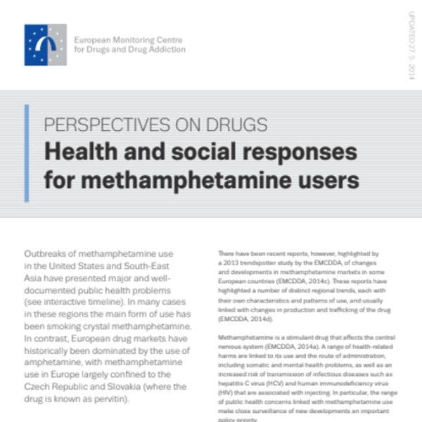 Des réponses sanitaires et sociales pour les usagers de méthamphétamine en Europe