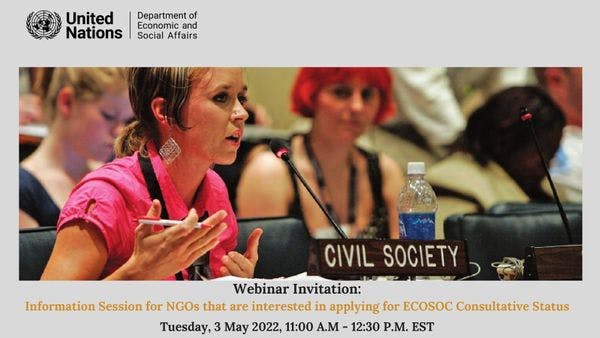 Webinar: Applying for ECOSOC consultative status