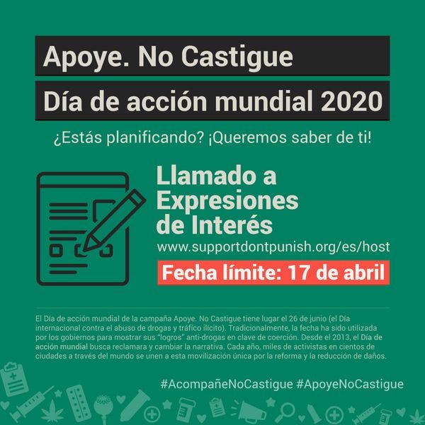 Día de acción mundial de Apoye. No Castigue 2020