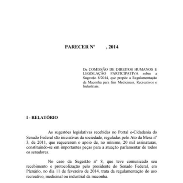 El Senado brasileño debate la reforma de las políticas de drogas