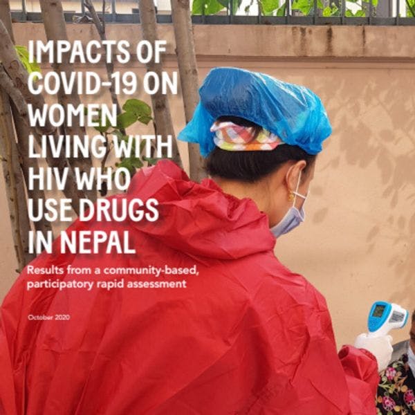 Impactos del Covid-19 sobre mujeres que viven con VIH y consumen drogas en Nepal